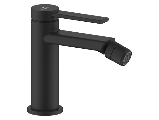 Bidetarmatur in Schwarz PINAR Badarmatur Bidet-Mischbatterie + Click-Clack